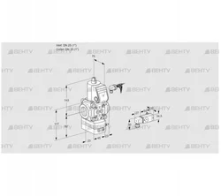 VAD125R/NW-100A (88005106) Газовый клапан с регулятором давления Kromschroder