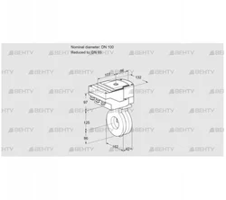 IBG100/65Z05/20-30W3E (88302092) Дроссельная заслонка Kromschroder