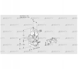 VAG240R/NWAE (88006463) Газовый клапан с регулятором соотношения Kromschroder