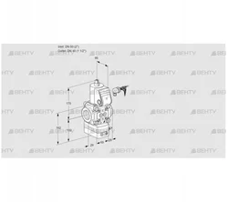 VAV250/40R/NWAK (88033374) Газовый клапан с регулятором соотношения Kromschroder