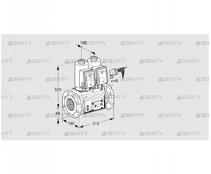 VCS780F05NNWGRE/PPPP/PPPP (88207711) Сдвоенный газовый клапан Kromschroder