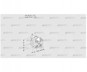 VFC340/40R05-25PPPP (88302505) Регулирующий клапан Kromschroder