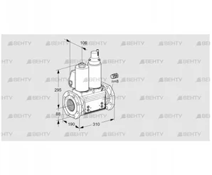 VCS780F05NLWL3B/PPPP/PMMM (88204277) Сдвоенный газовый клапан Kromschroder