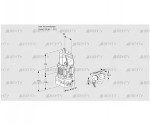 VAV2T-/40N/NQAK (88025532) Газовый клапан с регулятором соотношения Kromschroder