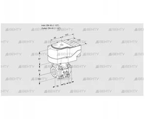 IFC3T40/40N05-32MMPP/40A2AR10 (88302881) Регулирующий клапан с сервоприводом Kromschroder