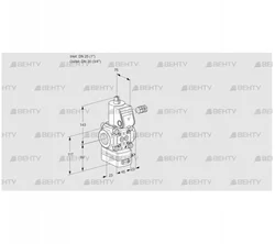 VAD125/20R/NW-50A (88033865) Газовый клапан с регулятором давления Kromschroder