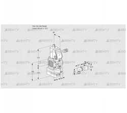 VAD2-/40R/NW-100A (88024563) Газовый клапан с регулятором давления Kromschroder