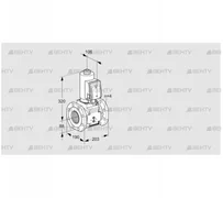 VAS7T80A05NQGRB/PP/MM (88205061) Газовый клапан Kromschroder