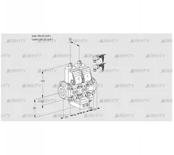 VCG1E20R/20R05NGEVWR6/PPPP/PPPP (88107669) Клапан с регулятором соотношения Kromschroder