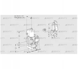 VAH2E40R/40R05HEVWL/BS/PP (88104706) Клапан с регулятором расхода Kromschroder