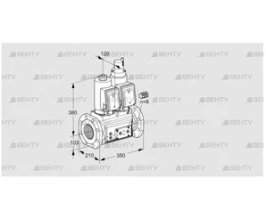 VCS8100F05NLWGR3E/PPPP/PPPP (88204430) Сдвоенный газовый клапан Kromschroder