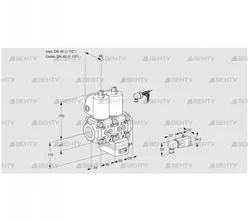 VCG2E40R/40R05NGKWL/MMPP/2--2 (88100644) Клапан с регулятором соотношения Kromschroder