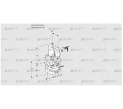 VAG120/15R/NWBE (88027998) Газовый клапан с регулятором соотношения Kromschroder