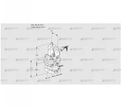 VAG120R/NWAE (88031941) Газовый клапан с регулятором соотношения Kromschroder