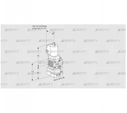 VAG1T-/15N/NQGLBA (88029951) Газовый клапан с регулятором соотношения Kromschroder