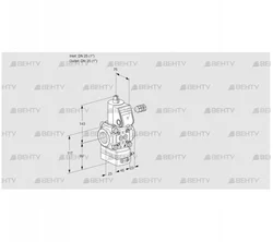 VAD125R/NW-25A (88000397) Газовый клапан с регулятором давления Kromschroder