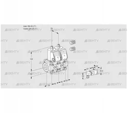 VCS1E25R/25R05NNKR3/2--3/PPPP (88103566) Сдвоенный газовый клапан Kromschroder