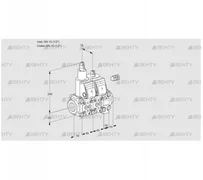 VCS1E15R/15R05LNVWR/PPPP/PPPP (88107708) Сдвоенный газовый клапан Kromschroder