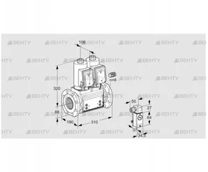 VCS780F05NNWGR3B/P4PP/PPPP (88204976) Сдвоенный газовый клапан Kromschroder