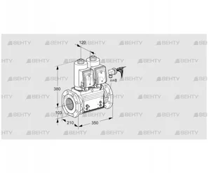 VCS8100F05NNWSRB/MPPP/PPPP (88207432) Сдвоенный газовый клапан Kromschroder