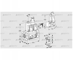 VCS780F05NLWRE/P3PP/PPZ- (88204616) Сдвоенный газовый клапан Kromschroder