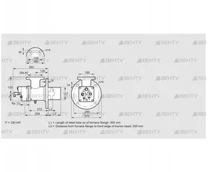 BIO 125RB-350/335-(15)E (84023047) Газовая горелка Kromschroder