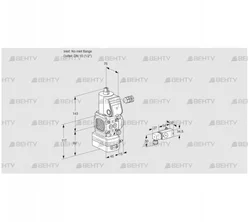 VAD1-/15R/NW-100B (88020908) Газовый клапан с регулятором давления Kromschroder