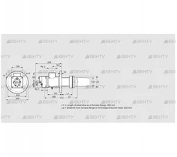 BIC 100RB-200/235-(109)FR (84033520) Газовая горелка Kromschroder