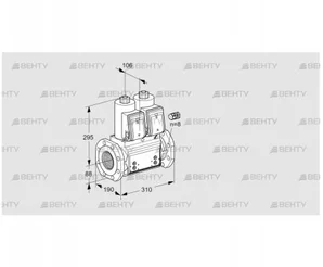 VCS780F05NNWR3B/PPPP/MMPM (88204473) Сдвоенный газовый клапан Kromschroder