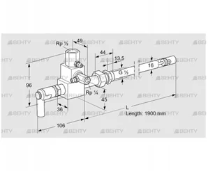 ZMI 16TB1900N (84230195) Пилотная горелка Kromschroder