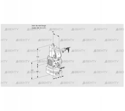 VAG1-/15R/NWBE (88001053) Газовый клапан с регулятором соотношения Kromschroder