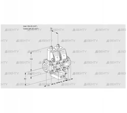 VCH1T20N/20N05NHAVQR/PPPP/PPPP (88106910) Клапан с регулятором расхода Kromschroder