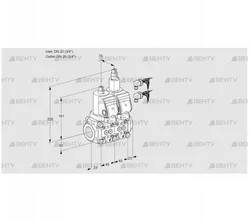 VCS1E20R/20R05NLKGR8/PPPP/PPPP (88106445) Сдвоенный газовый клапан Kromschroder