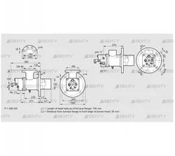 BIO 140HBL-100/35-(44)E (84008010) Газовая горелка Kromschroder