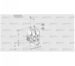 VCG1E20R/15R05FNGEWR3/PPPP/PPPP (88101392) Клапан с регулятором соотношения Kromschroder