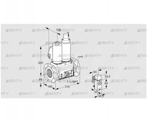 VCS7T80A05NLQSLE/PPVP/3-P4 (88204254) Сдвоенный газовый клапан Kromschroder