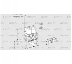 VCG2E40R/40R05NGEWL3/PPPP/2-PP (88105771) Клапан с регулятором соотношения Kromschroder