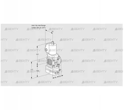 VAV1T-/20N/NQSLAK (88024169) Газовый клапан с регулятором соотношения Kromschroder