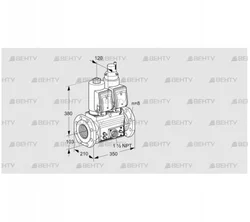 VCS8T100A05NLQGRE/MMVM/MMMM (88207950) Сдвоенный газовый клапан Kromschroder