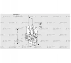 VCG2E50R/40R05FNGEWR3/PPPP/PPPP (88101620) Клапан с регулятором соотношения Kromschroder