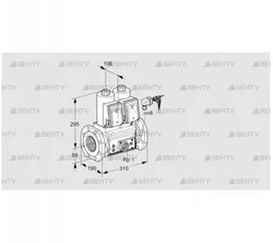 VCS780F05NNWRE/PPEP/PPPP (88204769) Сдвоенный газовый клапан Kromschroder