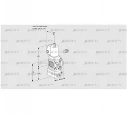 VAV3-/50R/NWSLAK (88032954) Газовый клапан с регулятором соотношения Kromschroder