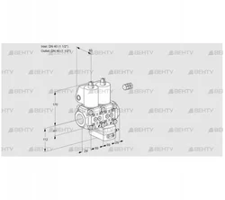 VCG2E40R/40R05NGEWL/PPPP/PPPP (88106764) Клапан с регулятором соотношения Kromschroder