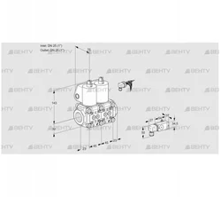 VCS1E25R/25R05NNWL/PPPP/PP2- (88103682) Сдвоенный газовый клапан Kromschroder