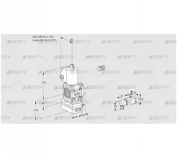 VAD2E40R/40R05FD-50WL/PP/2- (88106829) Газовый клапан с регулятором давления Kromschroder