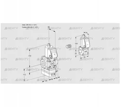 VAD2E40R/40R05D-50WR/PP/BS (88103853) Газовый клапан с регулятором давления Kromschroder