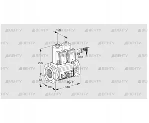 VCS780F05NNWRE/PPEP/PPPP (88207213) Сдвоенный газовый клапан Kromschroder