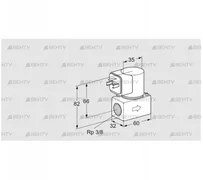VG 10R01T6 (85233010) Запорный газовый клапан Kromschroder