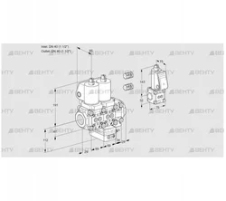 VCG2E40R/40R05NGEVWGL3/BSPP/PPPP (88103895) Клапан с регулятором соотношения Kromschroder