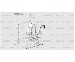 VCG2E40R/40R05LGNVKR/PPPP/PPPP (88107310) Клапан с регулятором соотношения Kromschroder